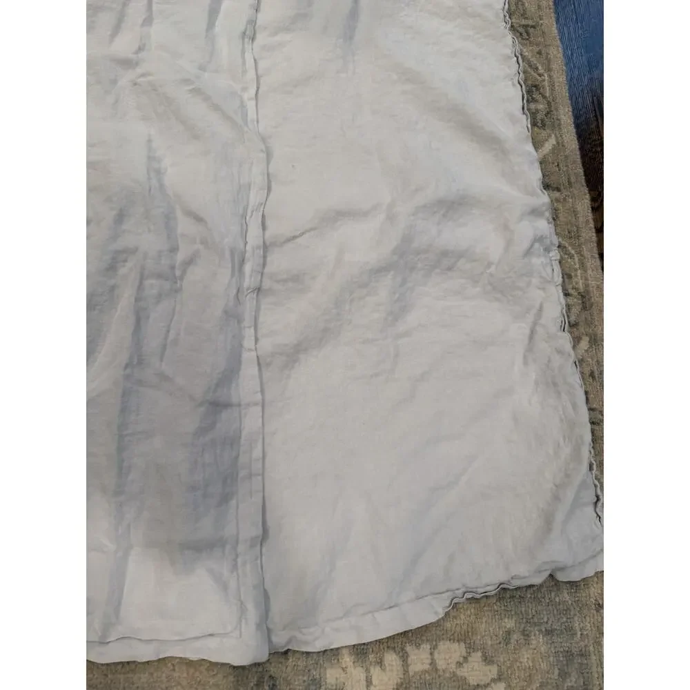 Parachute Grey 100% Linen Pillow Cases (2) King Size NEW